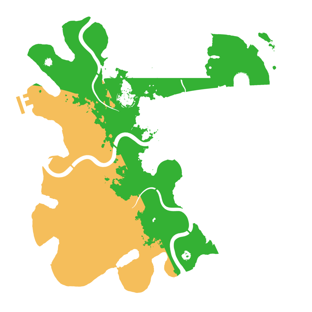 Biome Rust Map: Procedural Map, Size: 3500, Seed: 1671251