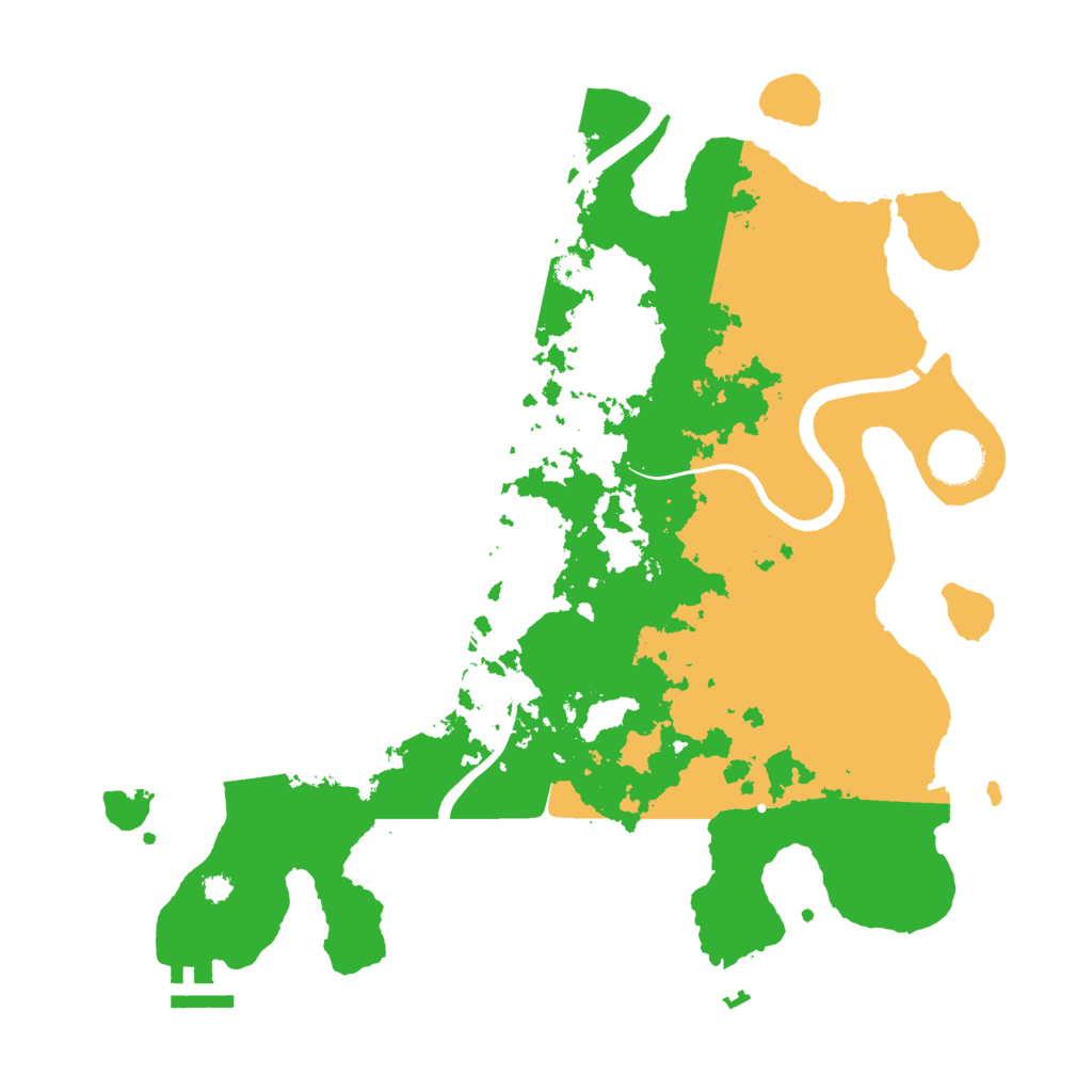 Biome Rust Map: Procedural Map, Size: 3500, Seed: 5627