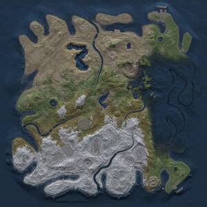 Thumbnail Rust Map: Procedural Map, Size: 4250, Seed: 829451798, 16 Monuments