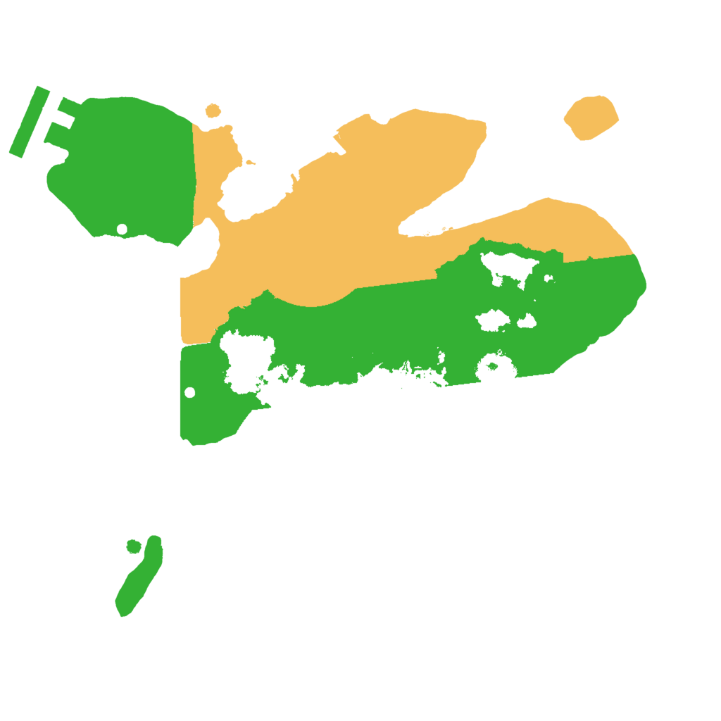 Biome Rust Map: Procedural Map, Size: 2000, Seed: 4545