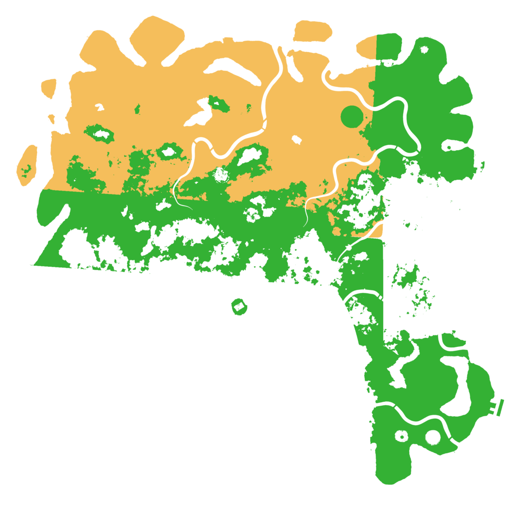 Biome Rust Map: Procedural Map, Size: 6000, Seed: 22011980