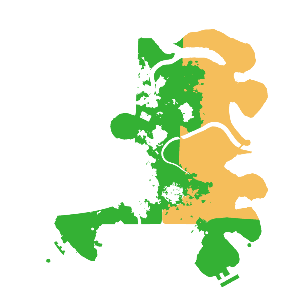 Biome Rust Map: Procedural Map, Size: 3000, Seed: 6016