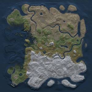 Thumbnail Rust Map: Procedural Map, Size: 4750, Seed: 1646782299, 17 Monuments