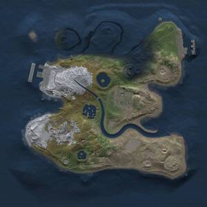 Thumbnail Rust Map: Procedural Map, Size: 2200, Seed: 125902393, 8 Monuments