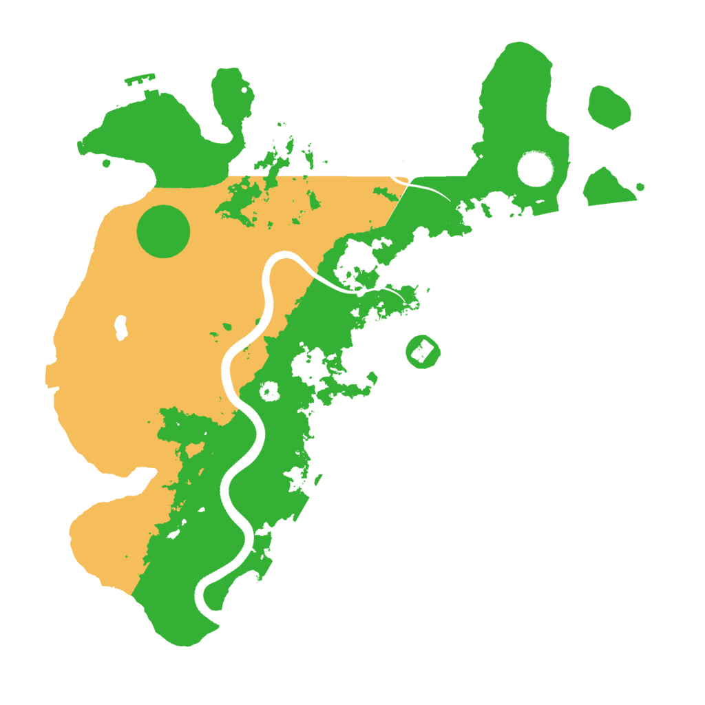 Biome Rust Map: Procedural Map, Size: 3500, Seed: 18059309