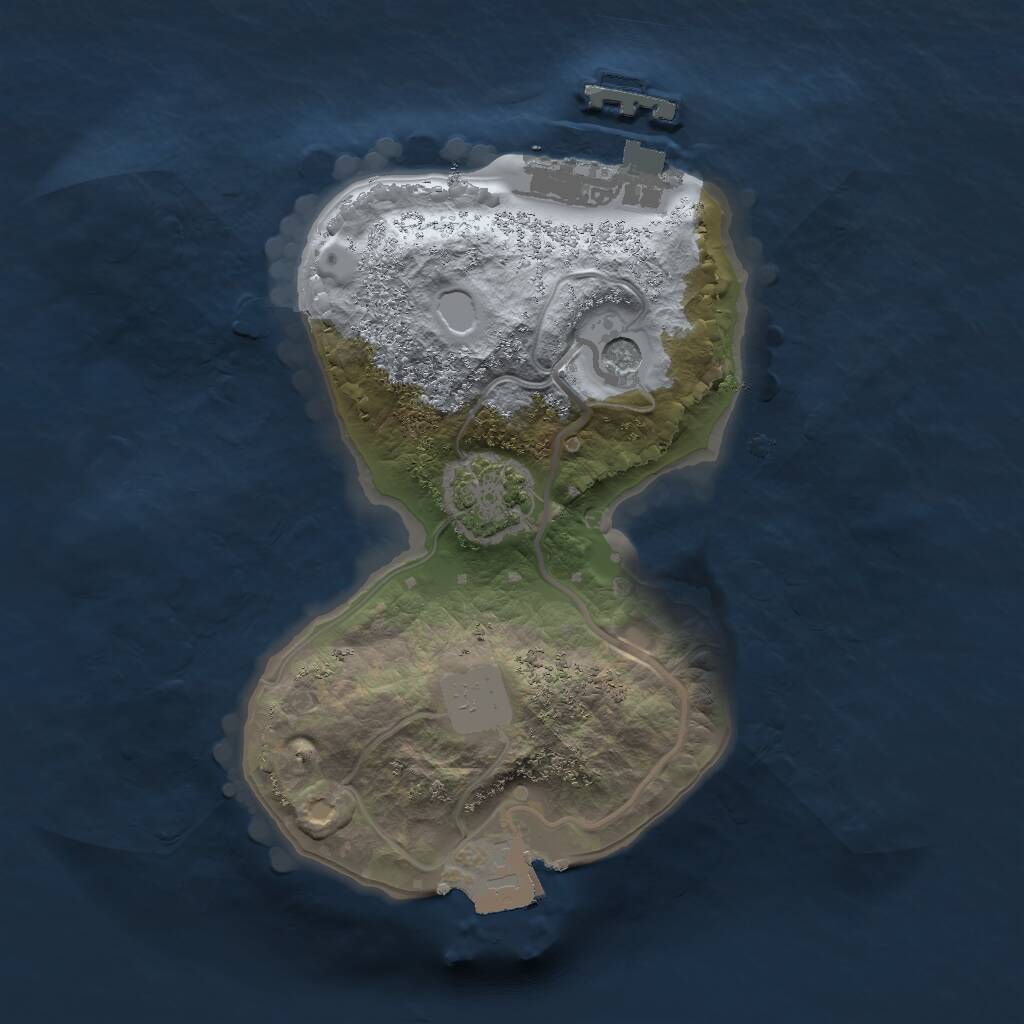 Rust Map: Procedural Map, Size: 1700, Seed: 15, 4 Monuments