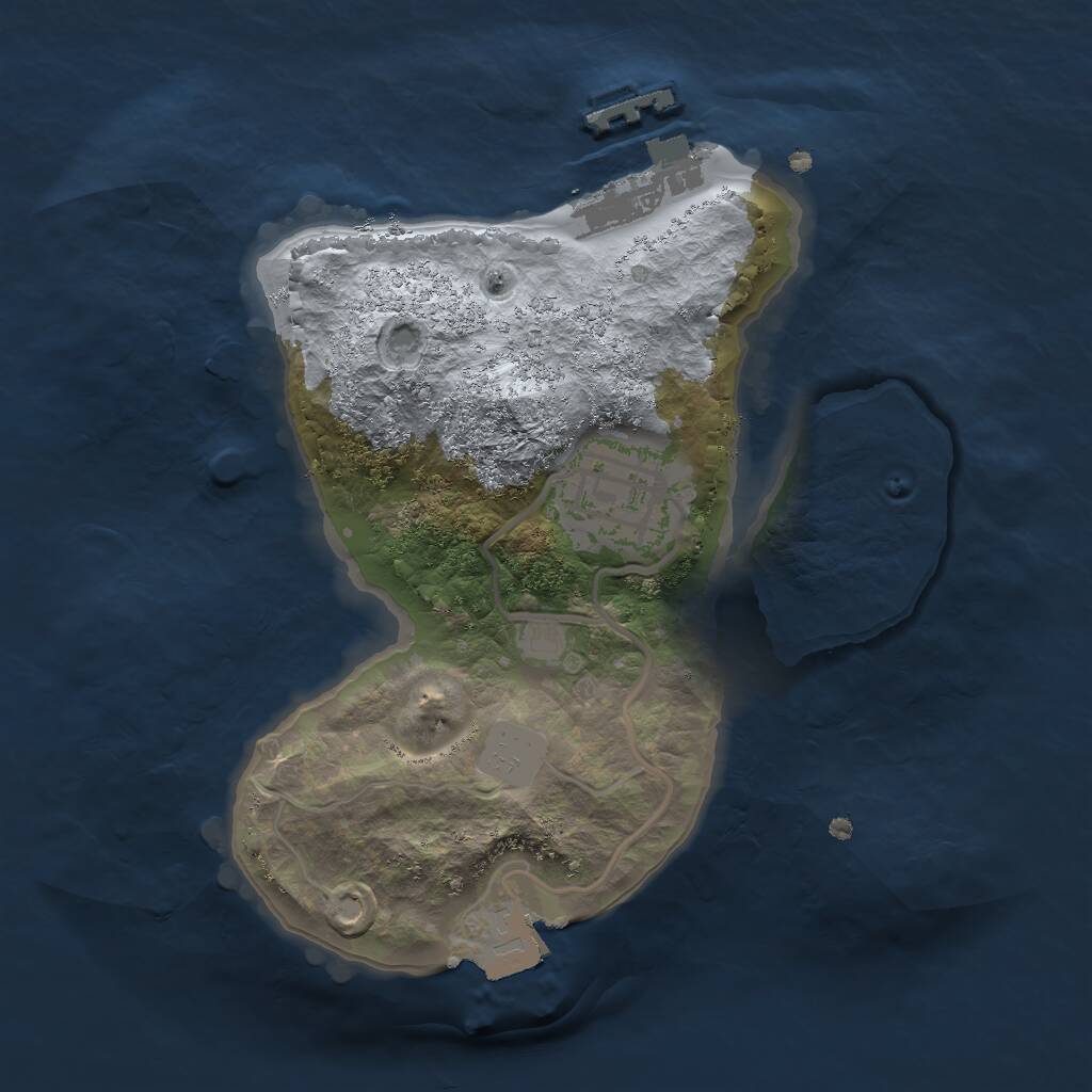 Rust Map: Procedural Map, Size: 1900, Seed: 15, 3 Monuments