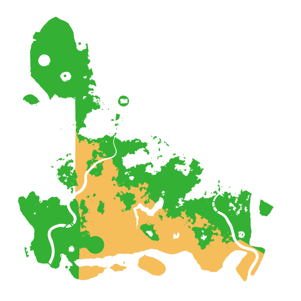 Biome Rust Map: Procedural Map, Size: 4500, Seed: 421954617