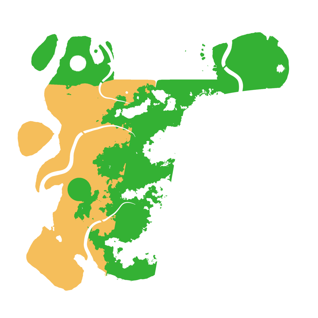 Biome Rust Map: Procedural Map, Size: 3600, Seed: 595