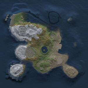 Thumbnail Rust Map: Procedural Map, Size: 2000, Seed: 1915062041, 5 Monuments