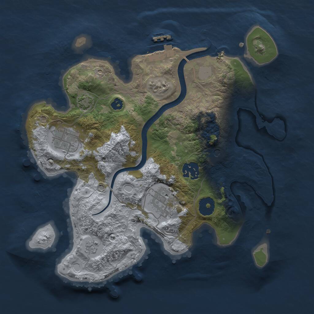 Rust Map: Procedural Map, Size: 2700, Seed: 1770120090, 8 Monuments