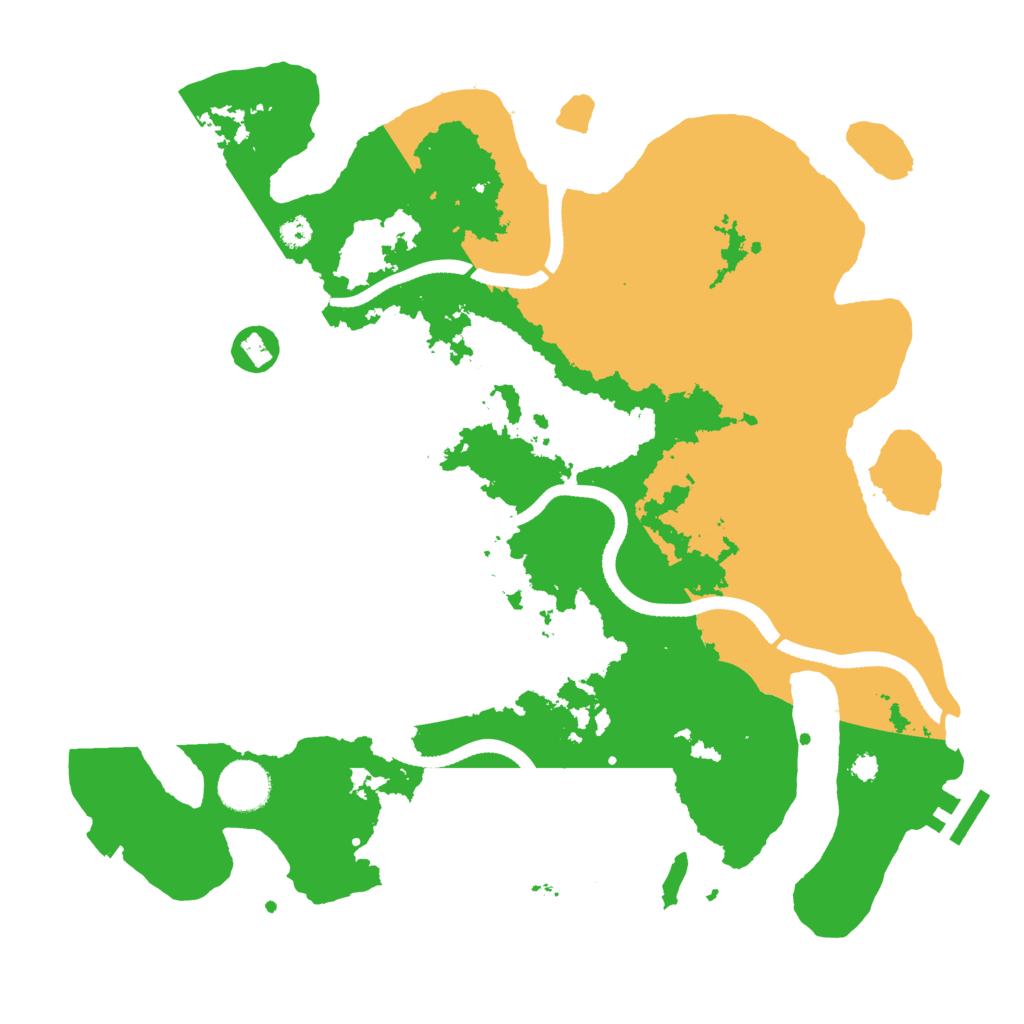Biome Rust Map: Procedural Map, Size: 3500, Seed: 32567