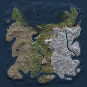 Thumbnail Rust Map: Procedural Map, Size: 4000, Seed: 271142069, 15 Monuments
