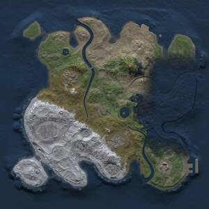 Thumbnail Rust Map: Procedural Map, Size: 3000, Seed: 563405351, 11 Monuments