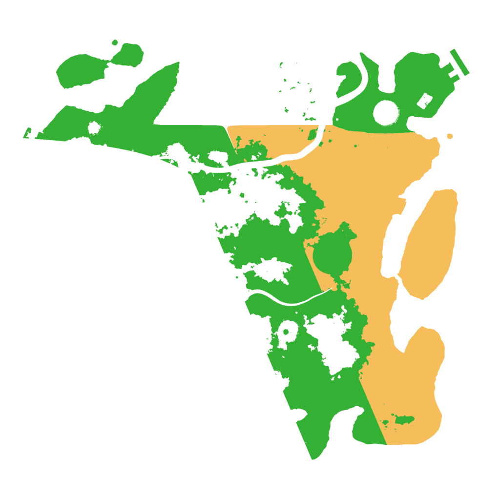 Biome Rust Map: Procedural Map, Size: 3500, Seed: 842193