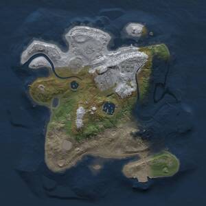 Thumbnail Rust Map: Procedural Map, Size: 2500, Seed: 1373105877, 7 Monuments