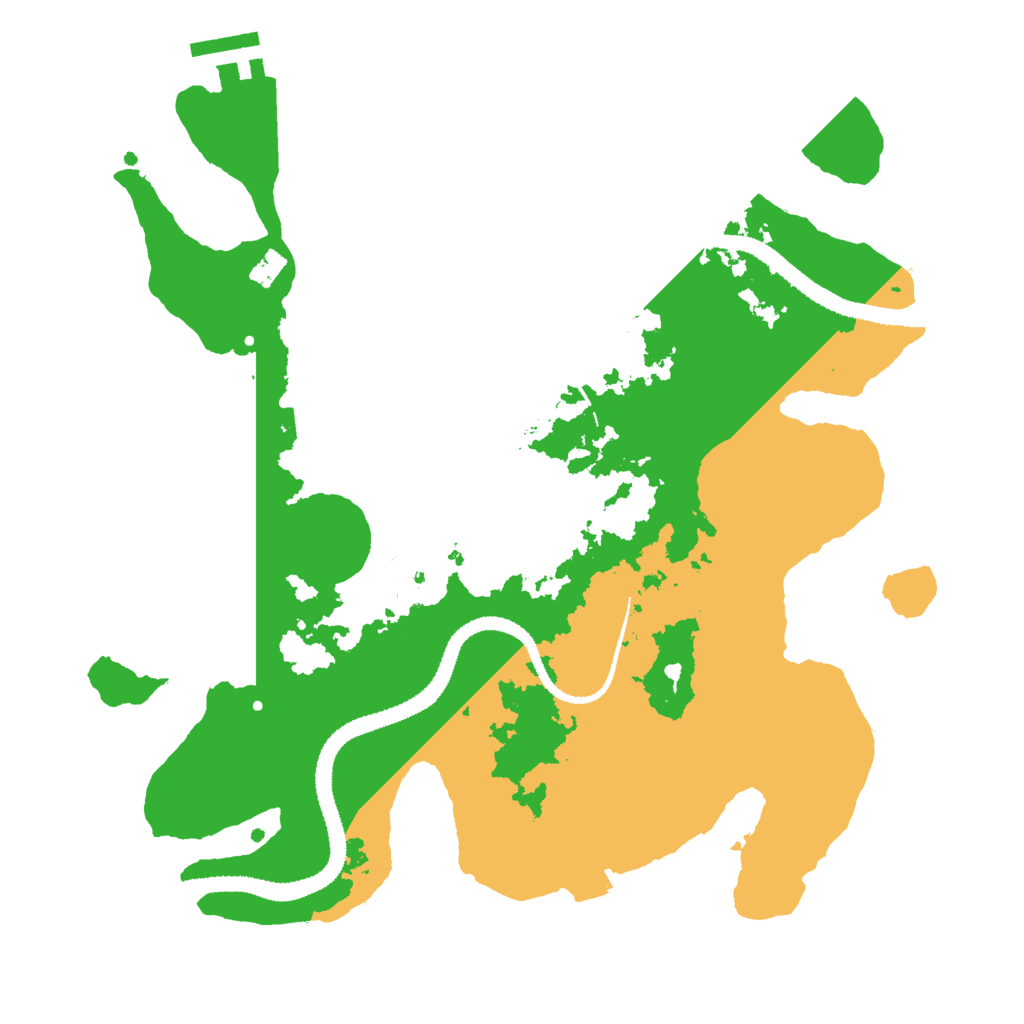 Biome Rust Map: Procedural Map, Size: 3000, Seed: 4165164