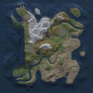 Thumbnail Rust Map: Procedural Map, Size: 3000, Seed: 4165164, 10 Monuments