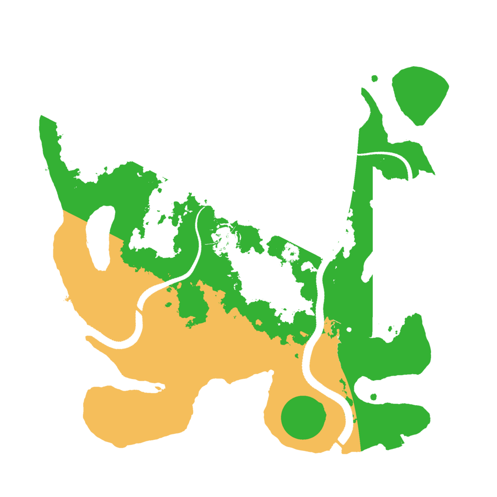 Biome Rust Map: Procedural Map, Size: 3000, Seed: 92743