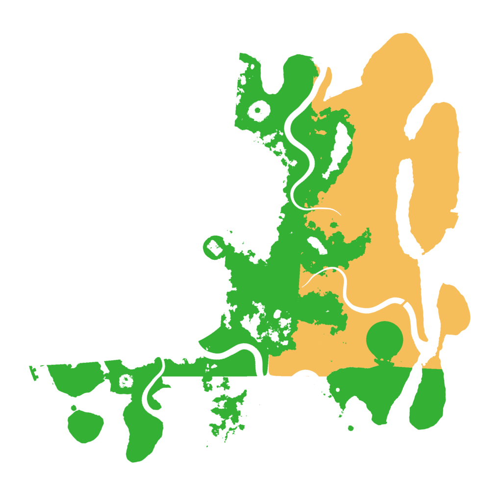 Biome Rust Map: Procedural Map, Size: 3600, Seed: 1237