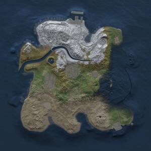 Thumbnail Rust Map: Procedural Map, Size: 2500, Seed: 1468913737, 7 Monuments