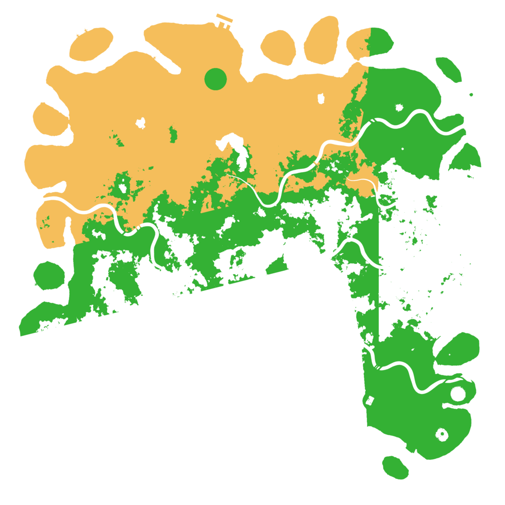 Biome Rust Map: Procedural Map, Size: 6000, Seed: 657771160