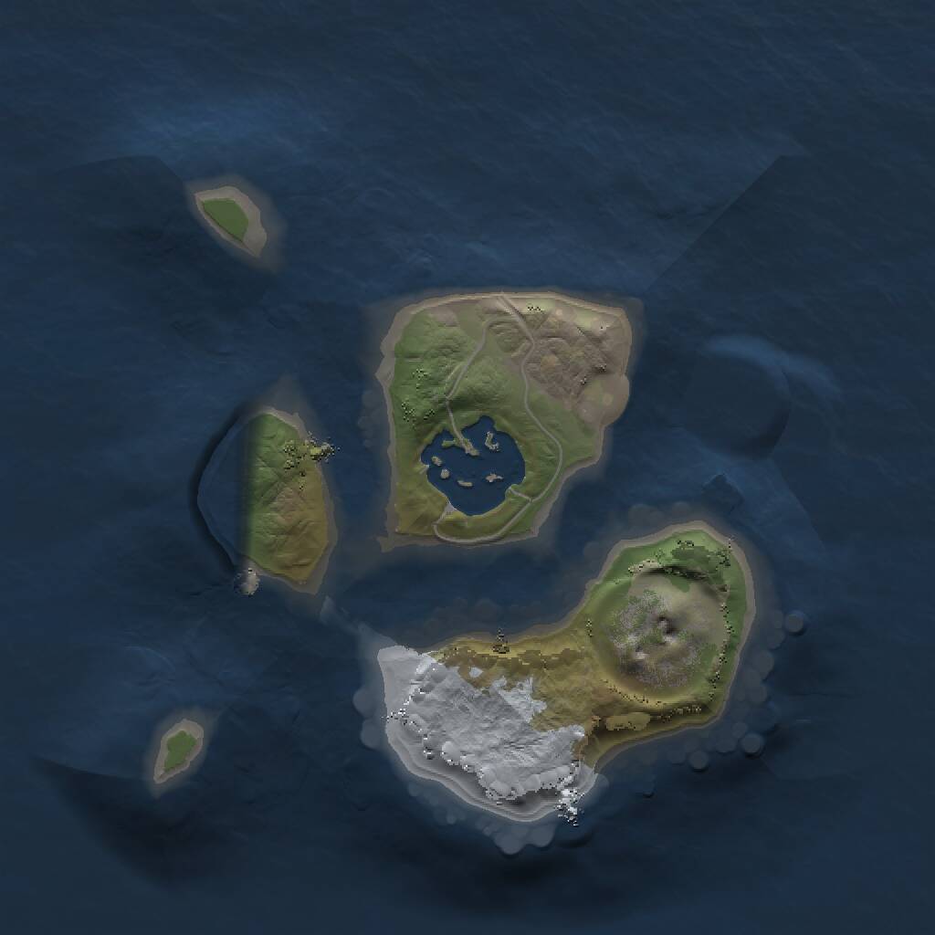 Rust Map: Procedural Map, Size: 1500, Seed: 2101207540, 2 Monuments