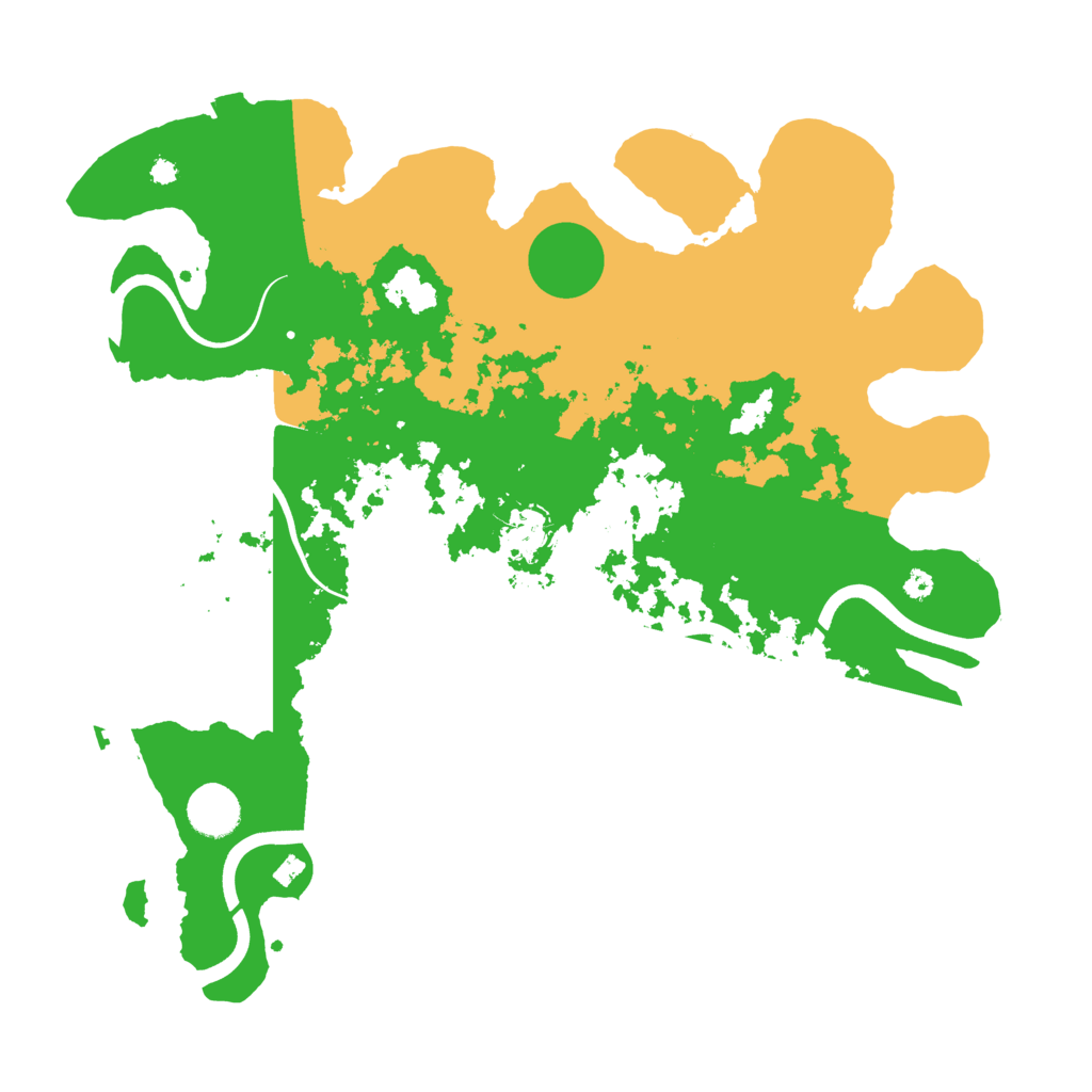Biome Rust Map: Procedural Map, Size: 3800, Seed: 383329