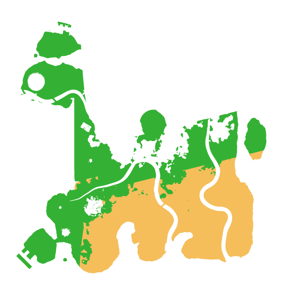 Biome Rust Map: Procedural Map, Size: 3230, Seed: 1