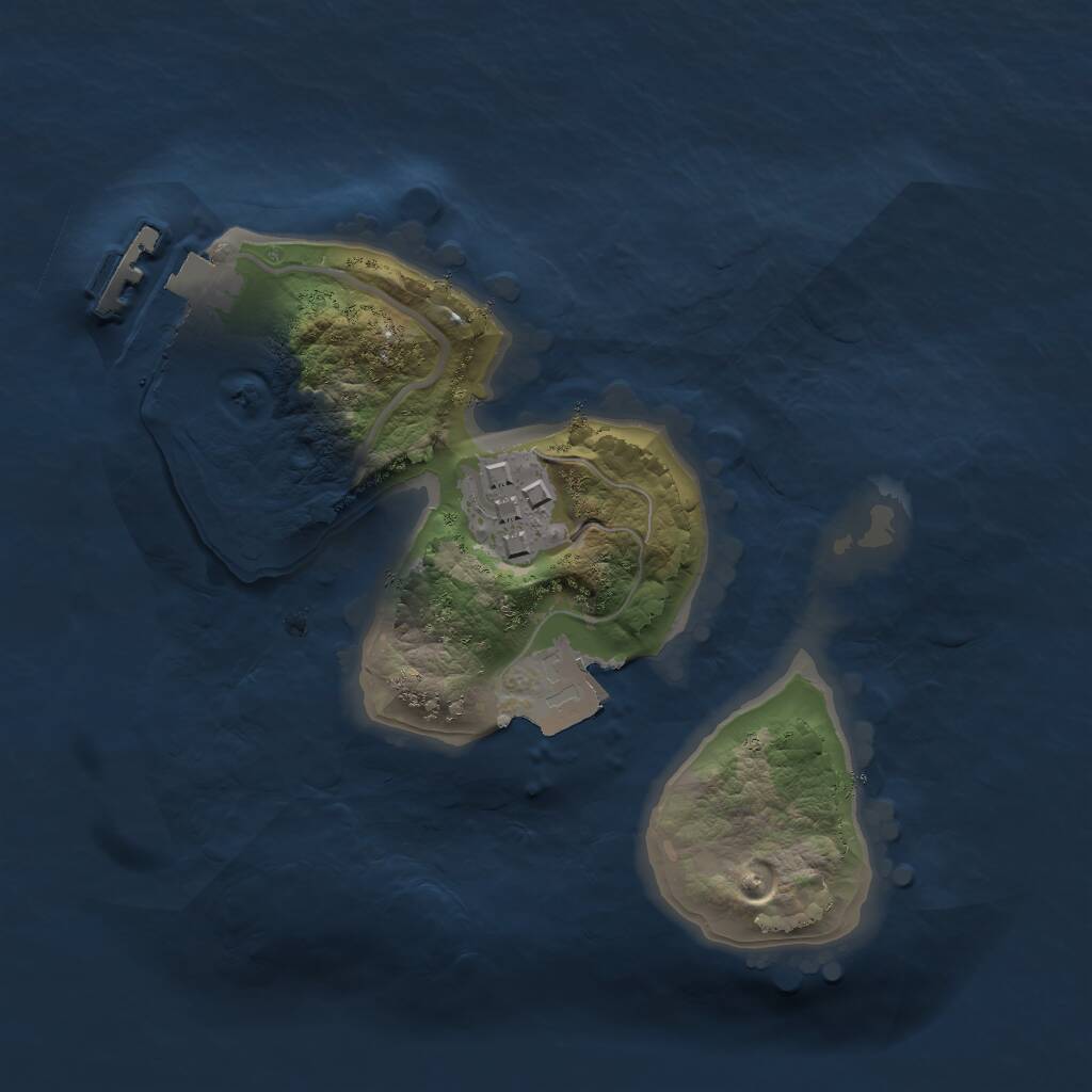Rust Map: Procedural Map, Size: 1700, Seed: 392724655, 3 Monuments
