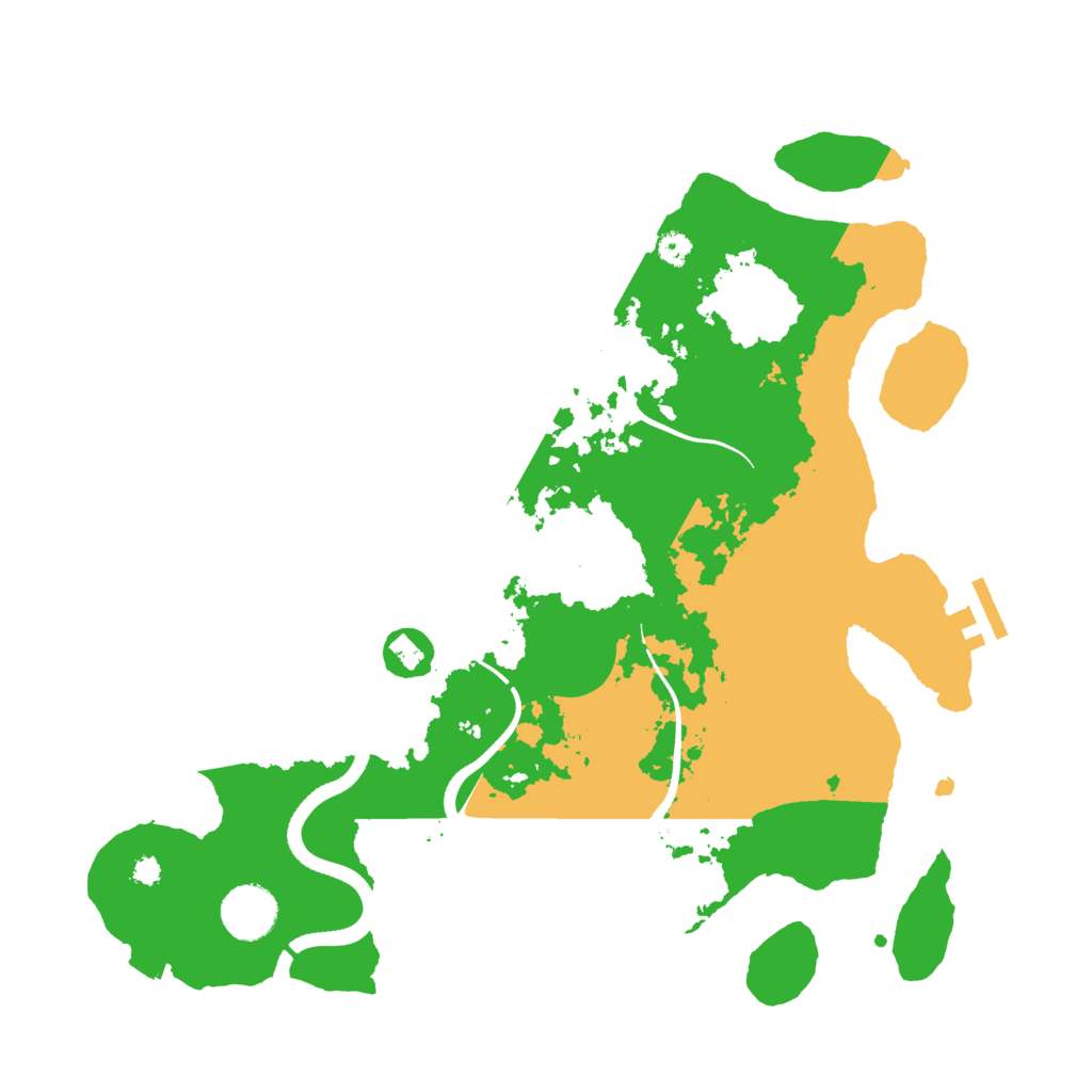 Biome Rust Map: Procedural Map, Size: 3500, Seed: 206272235