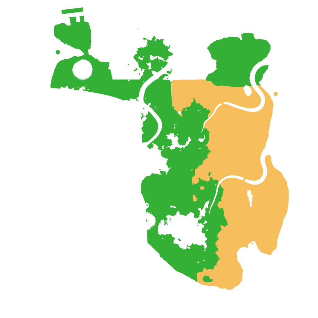 Biome Rust Map: Procedural Map, Size: 3000, Seed: 1122101