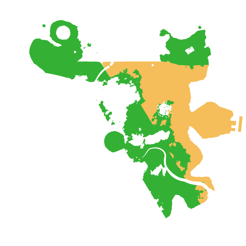 Biome Rust Map: Procedural Map, Size: 3200, Seed: 875754