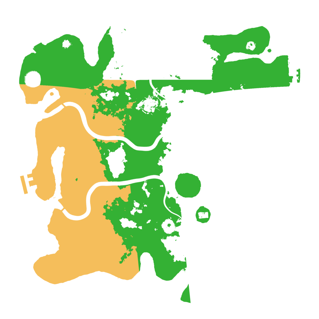 Biome Rust Map: Procedural Map, Size: 3500, Seed: 202148646