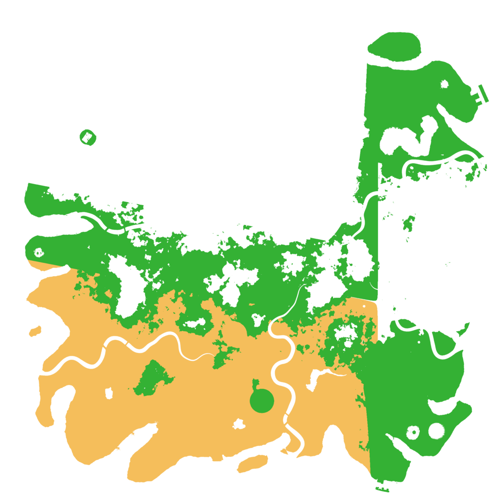 Biome Rust Map: Procedural Map, Size: 5500, Seed: 465429991