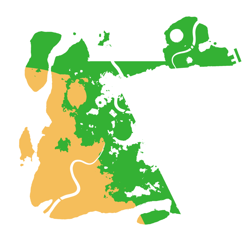 Biome Rust Map: Procedural Map, Size: 3500, Seed: 2005418429