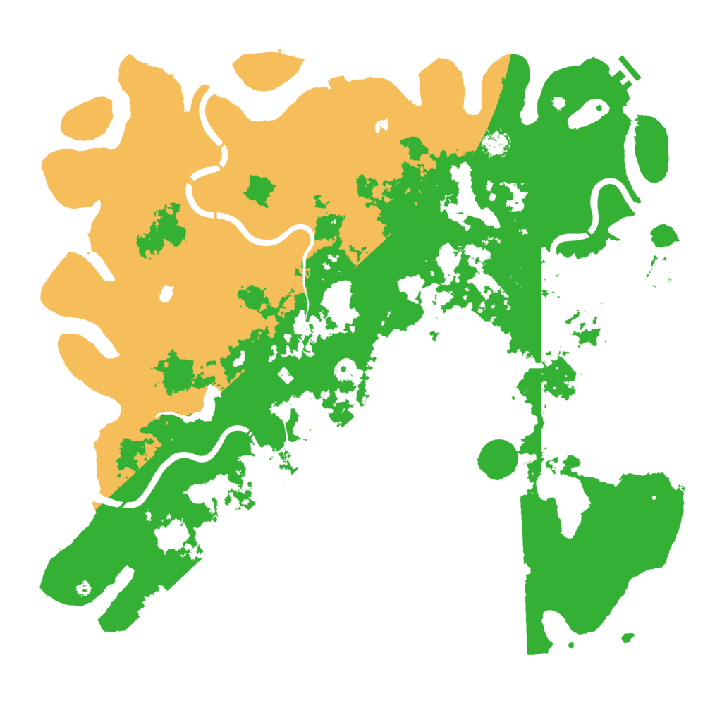 Biome Rust Map: Procedural Map, Size: 5000, Seed: 384438