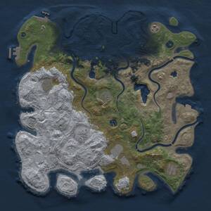 Thumbnail Rust Map: Procedural Map, Size: 4250, Seed: 146711474, 14 Monuments