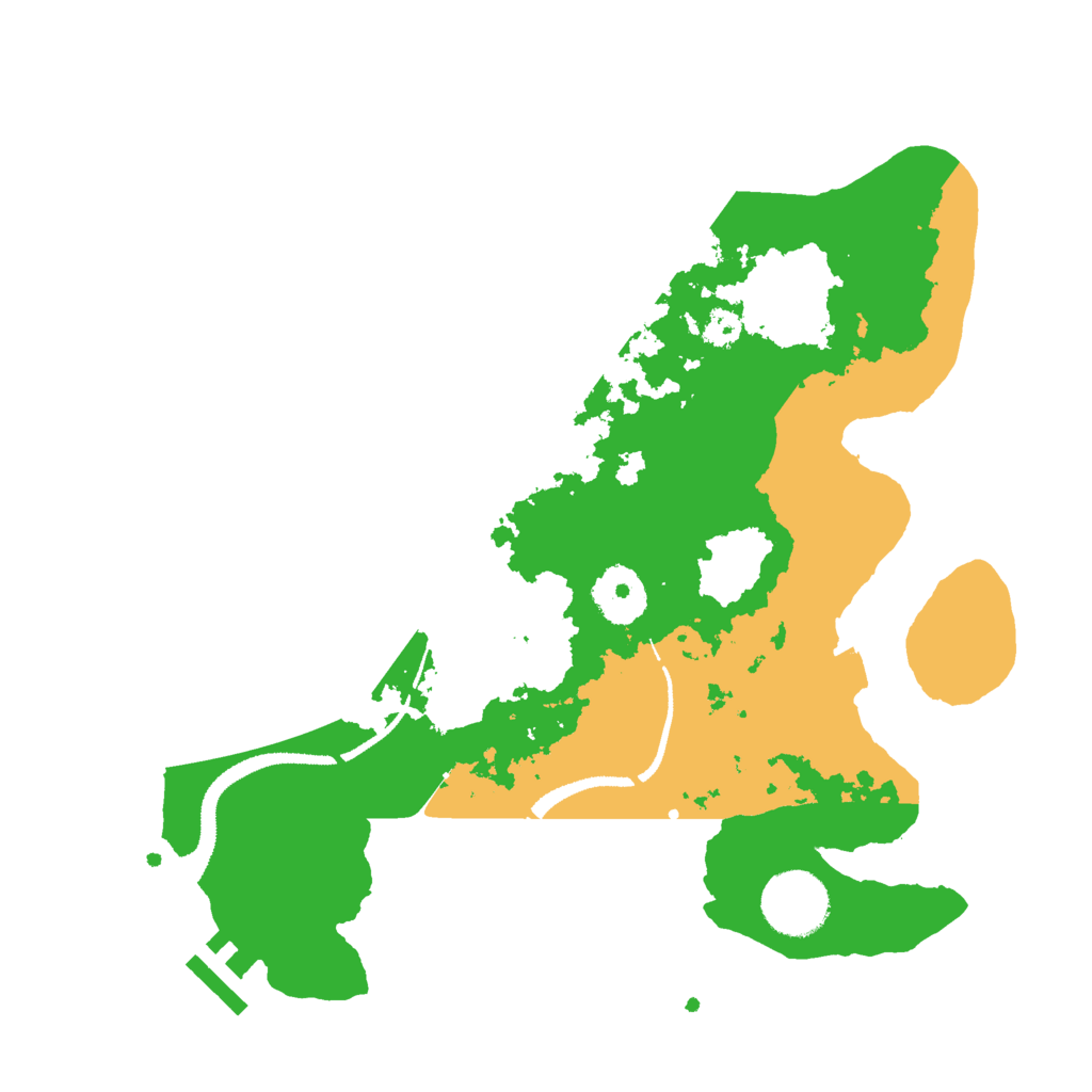 Biome Rust Map: Procedural Map, Size: 3000, Seed: 13222