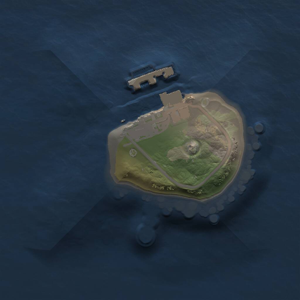 Rust Map: Procedural Map, Size: 1000, Seed: 1442845660, 2 Monuments