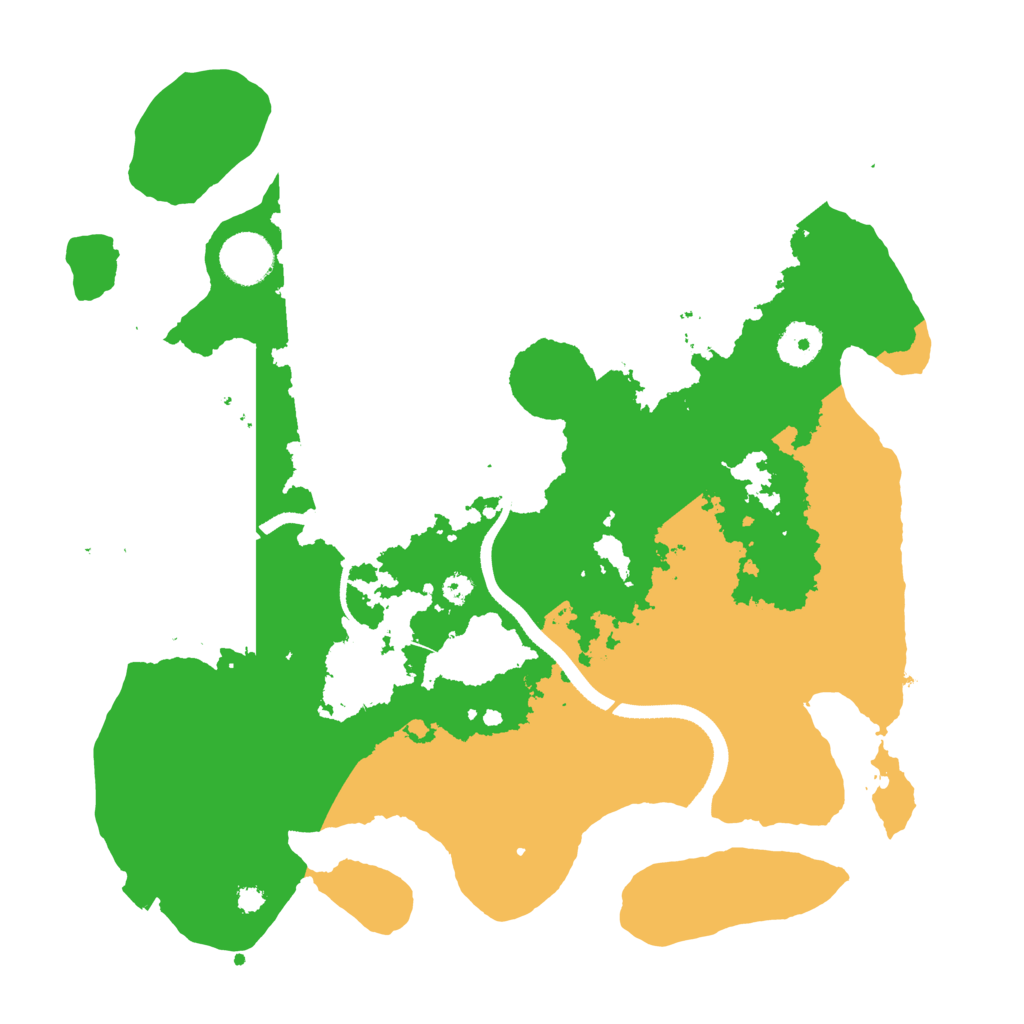 Biome Rust Map: Procedural Map, Size: 3500, Seed: 114309950