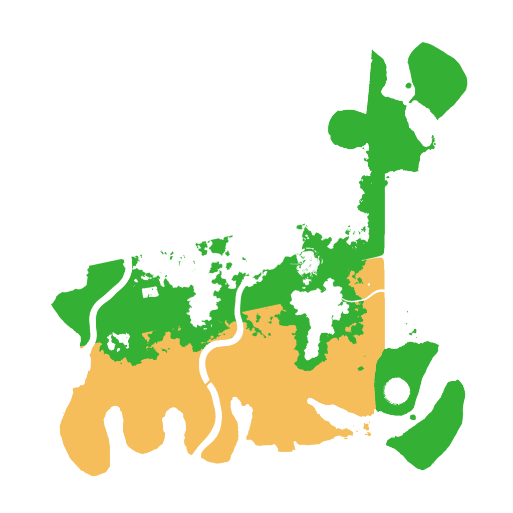 Biome Rust Map: Procedural Map, Size: 3500, Seed: 980726533