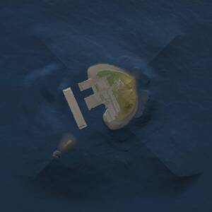 Thumbnail Rust Map: Procedural Map, Size: 1000, Seed: 1657565467, 2 Monuments