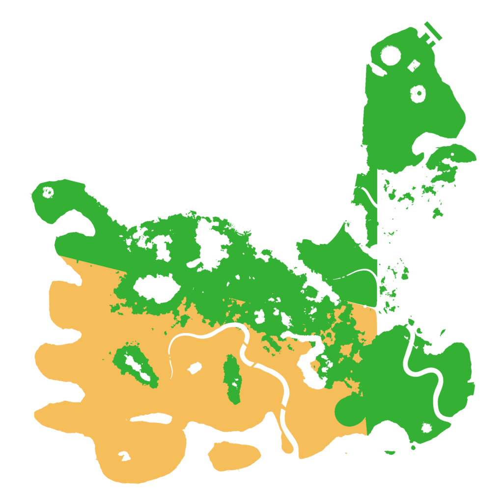 Biome Rust Map: Procedural Map, Size: 4500, Seed: 1941236760