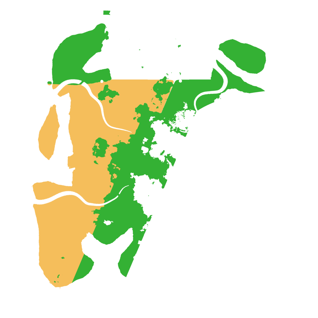 Biome Rust Map: Procedural Map, Size: 3000, Seed: 1163969670