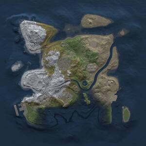 Thumbnail Rust Map: Procedural Map, Size: 2700, Seed: 1770206492, 8 Monuments