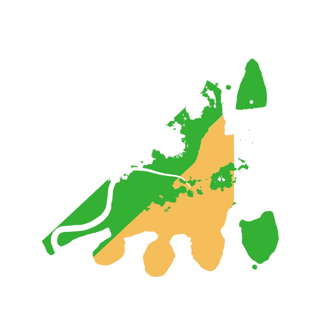 Biome Rust Map: Procedural Map, Size: 2500, Seed: 1867612