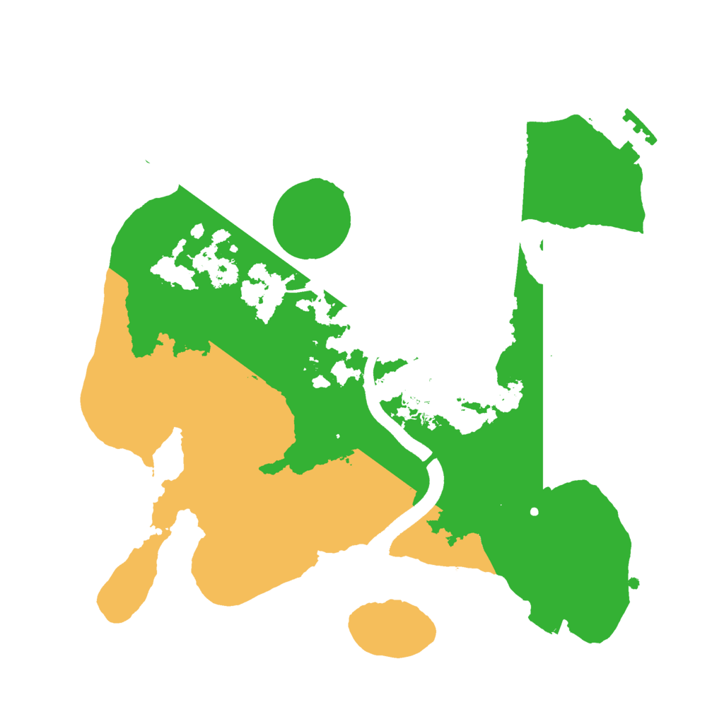 Biome Rust Map: Procedural Map, Size: 2500, Seed: 1490845999