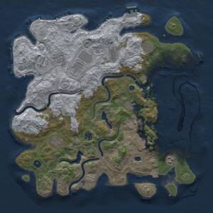 Thumbnail Rust Map: Procedural Map, Size: 4250, Seed: 5891, 16 Monuments