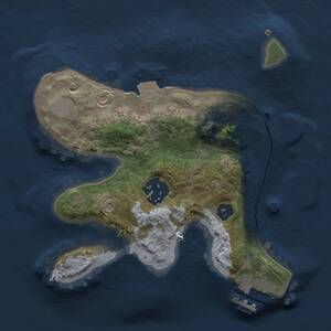 Thumbnail Rust Map: Procedural Map, Size: 2000, Seed: 808489829, 3 Monuments